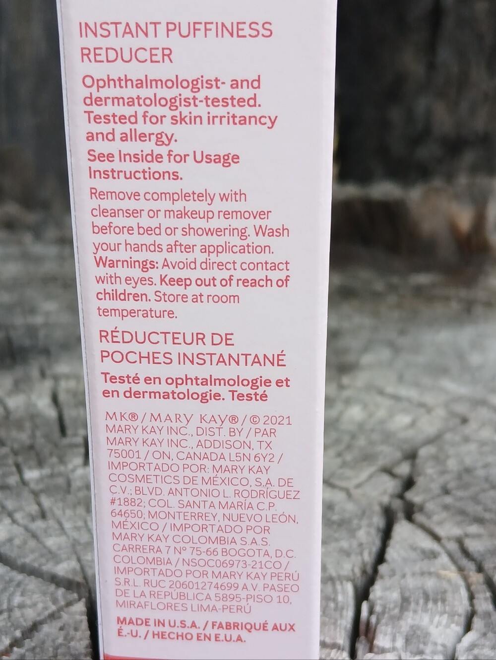 Mary Kay Instant Puffiness Reducer Under Eye Bags NIB New - Picture 3 of 4